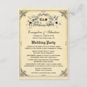 Fairy Tale Storybook Wedding Programs Invitation