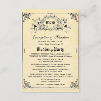 Fairy Tale Storybook Wedding Programs Invitation