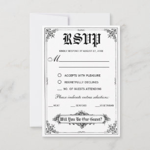 Fairy Tale Storybook Wedding RSVP Cards