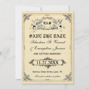 Fairy Tale Storybook Wedding Save the Date Cards