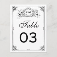 Fairy Tale Storybook Wedding Table Numbers