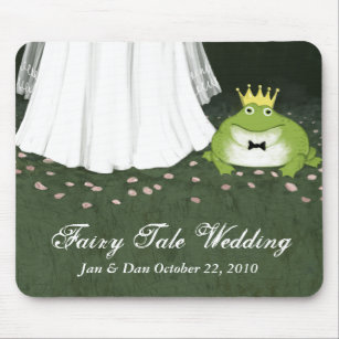 Fairy Tale Wedding Bride & Frog Prince Mouse Mat