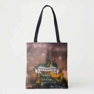 Fairy Tale Wedding Castle Happily Ever After Tote Bag