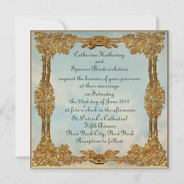 Fairy Tale Wedding Invitation (Front)