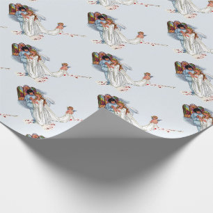 fairy tale wedding wrapping paper