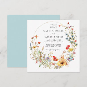 Fairy Tale Wildflower Wedding Invitation