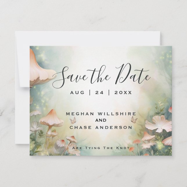 Fairy Tale Woodland Fairycore Romance Invitation (Front)