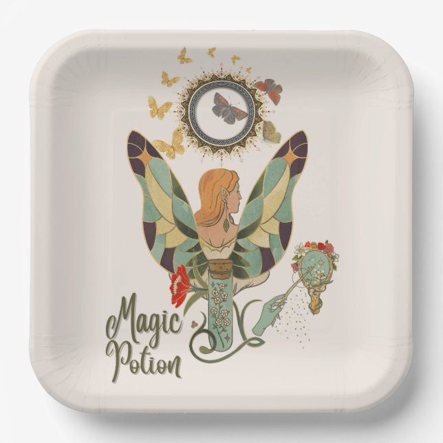 Fairy Tales & Magic Moments Paper Plate (Front)