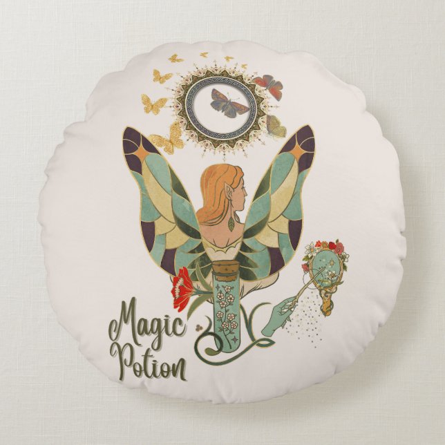 Fairy Tales & Magic Moments Round Cushion (Front)