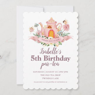 Fairy Tea Party Invitation