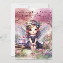 Fairy tea party tabletop Sign