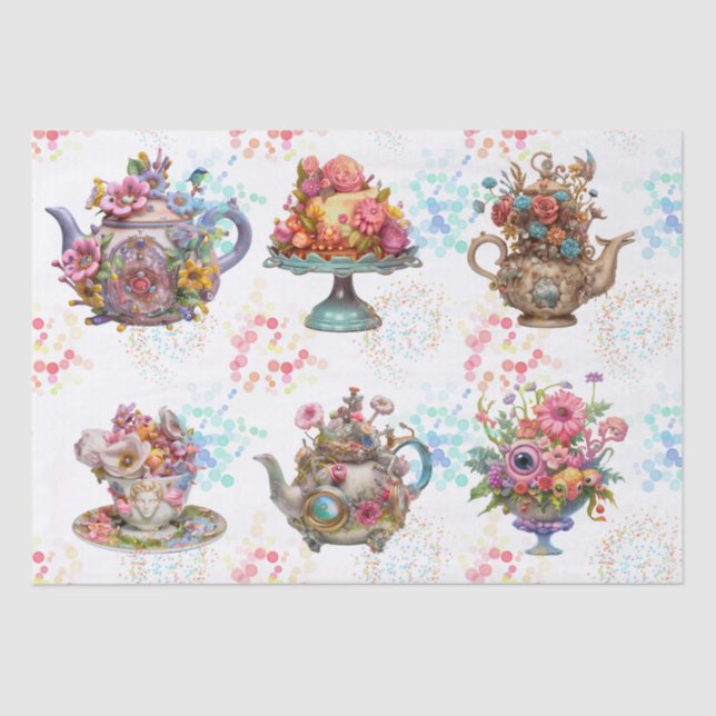 Fairy Tea Party Tissue Paper (Front)