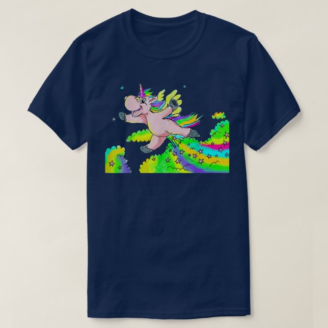Fairy the Farting Unicorn  T-Shirt (Design Front)