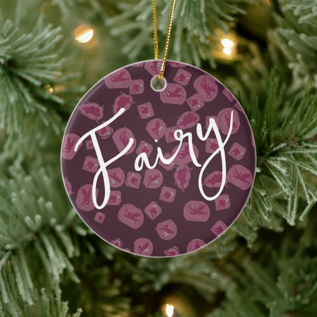 Fairy-themed customizable ceramic tree decoration (Tree)