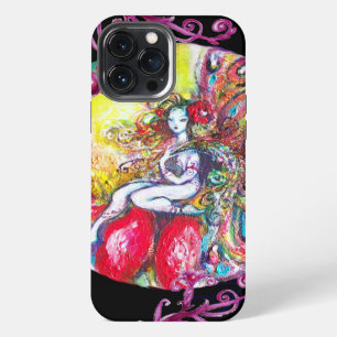 FAIRY TITANIA SITTING ON A RED FLOWER iPhone 13 PRO MAX CASE