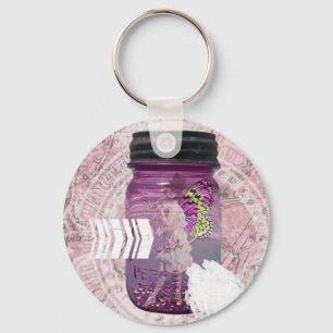 Fairy Trapped in a Jar Key Ring