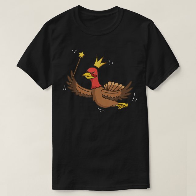 Fairy Turkey Wildlife Mystical Bird Turkey Fairy L T-Shirt (Design Front)