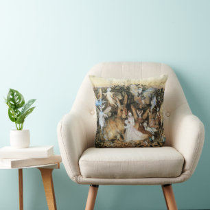 Fairy Twilight by John Anster Fitzgerald Cushion