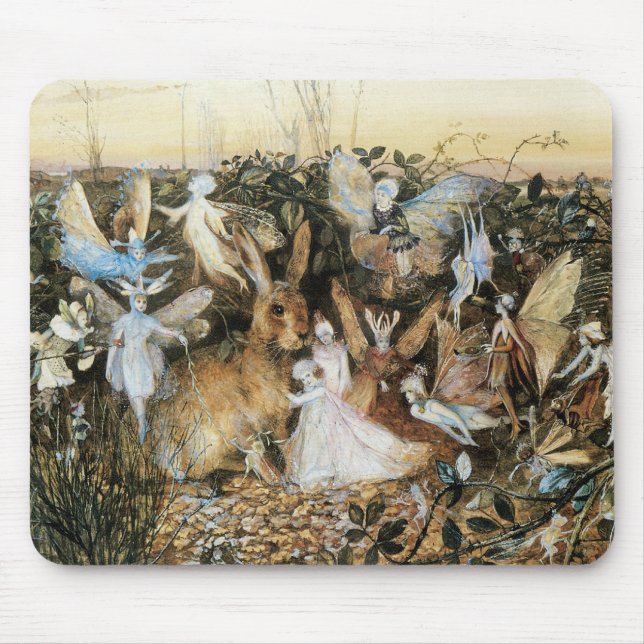 Fairy Twilight by John Anster Fitzgerald Mouse Mat (Front)