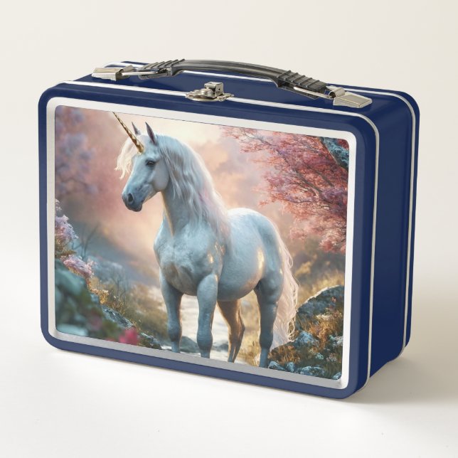 Fairy Unicorn  Metal Lunch Box (Front)