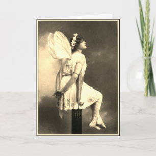 Fairy Vintage Photographic Image Holiday Card