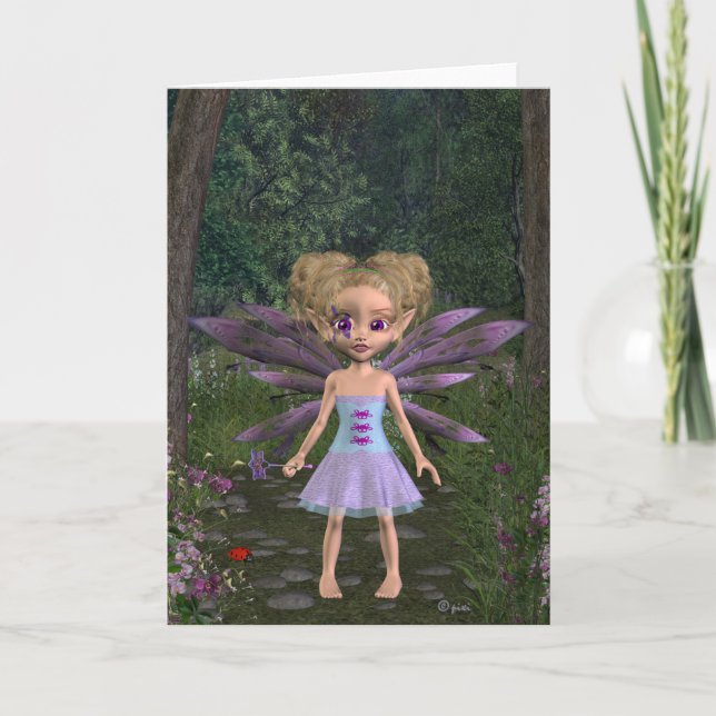 Fairy Violet - Greeting Card (Front)