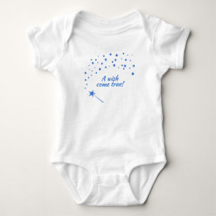 Fairy Wand & Stars, A Wish Come True Baby Bodysuit
