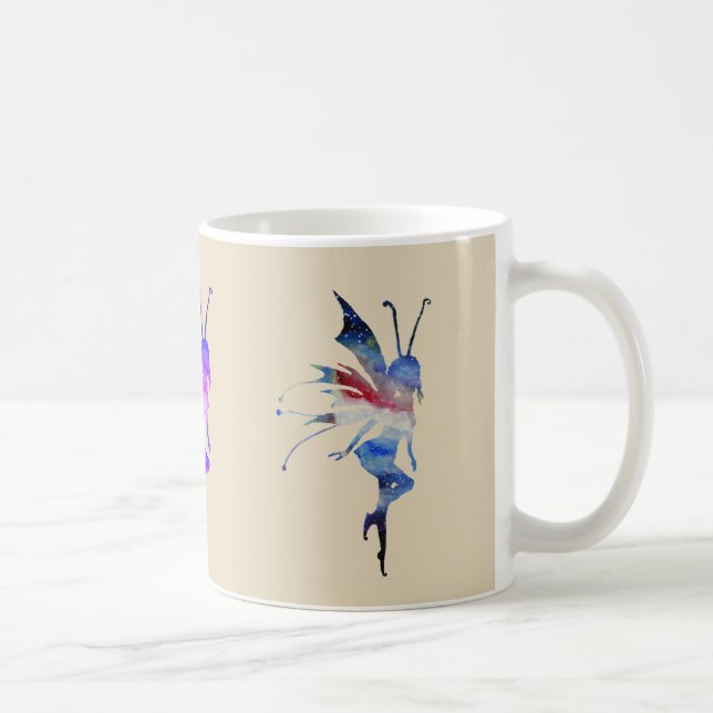Fairy Watercolor Art  Classic White Mug (Right)