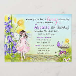 Fairy Whimsical Fantasy Birthday Party Invitation