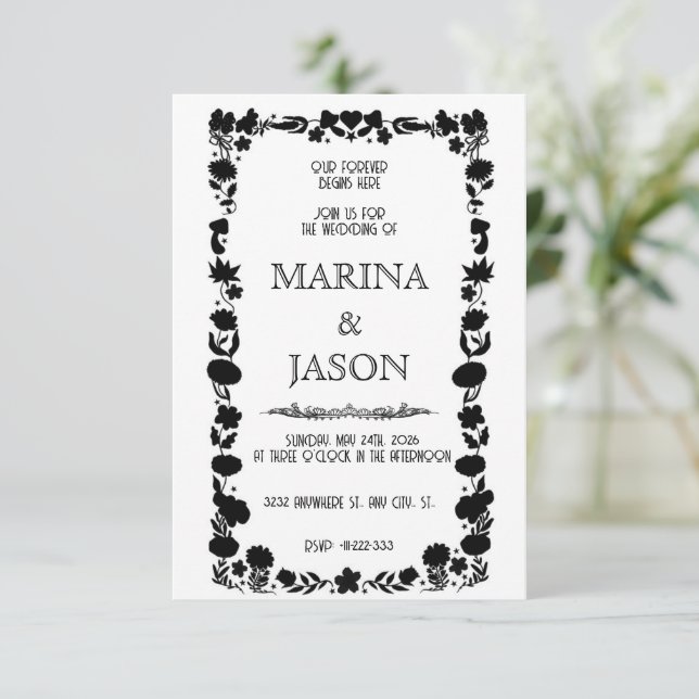 Fairy Whimsical Forest of Magic Save The Date (Standing Front)