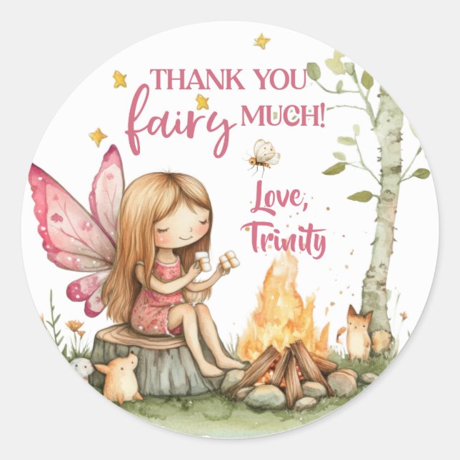 Fairy Whimsical Forest S'mores Stickers (Front)