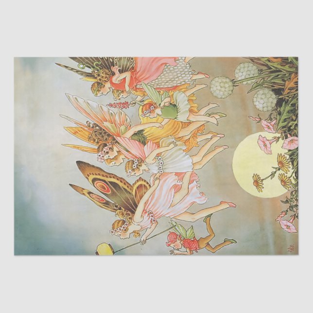 Fairy Whimsical Nursery Fairytale Vintage Tissue Paper (Front)