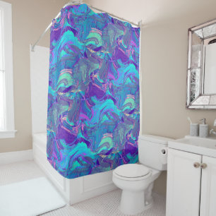 fairy wing artglass : shower curtain