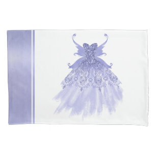 Fairy Wing Lavender Gown Purple Iridescent Sheen Pillowcase