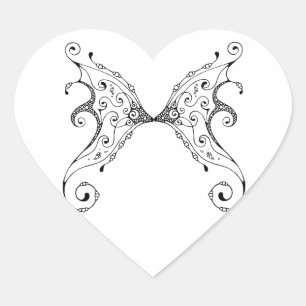 Fairy Wings Heart Sticker