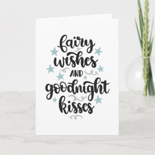 Fairy wishes and goodnight kisses card