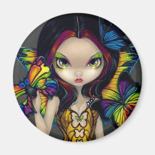 "Fairy with a Butterfly Mask" Magnet