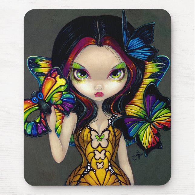 "Fairy with a Butterfly Mask" Mousepad (Front)