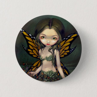 "Fairy with Dried Flowers" Button