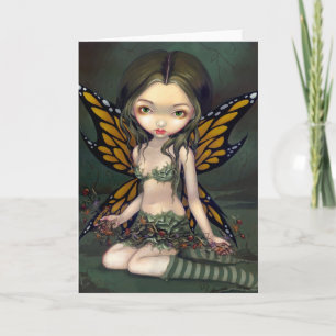 "Fairy with Dried Flowers" Greeting Card
