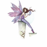 Fairy with Little Moon Sculpture Ornament Standing Photo Sculpture<br><div class="desc">From the Fantasy Art of Molly Harrison (www.mollyharrisonart.com). Please visit my website for more information about me and my art. I can also be found on Facebook, Myspace, and eBay (all my originals go up for auction on eBay upon completion!). Thanks for looking! All content © Molly Harrison 2003 -...</div>