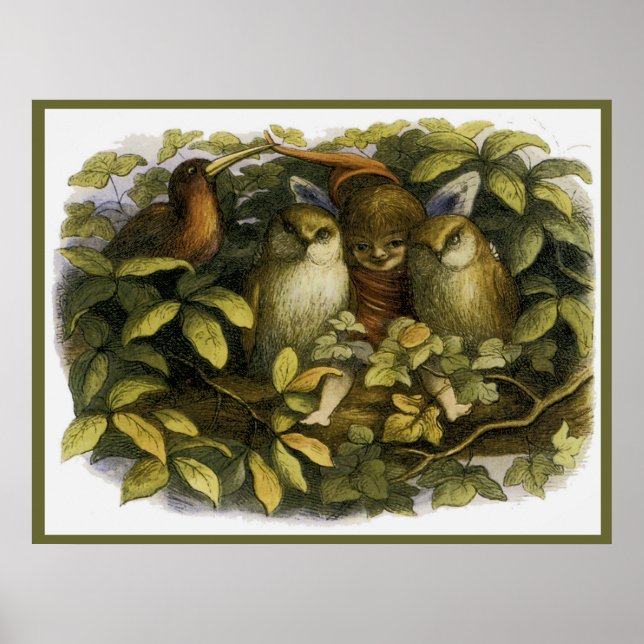 "Fairy with Owls" by Doyle - Print (Front)