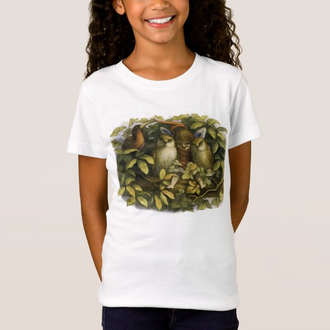 Fairy with Owls - Kids Shirt (Front)