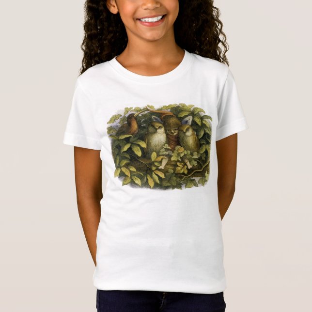 Fairy with Owls T-Shirt (Front)