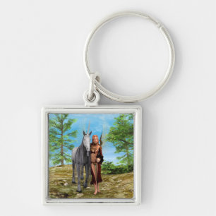 Fairy with Unicorn Key Ring