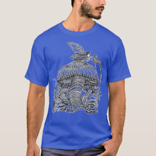 Fairy With Wings and a Caterpillar on a Mushroom T-Shirt