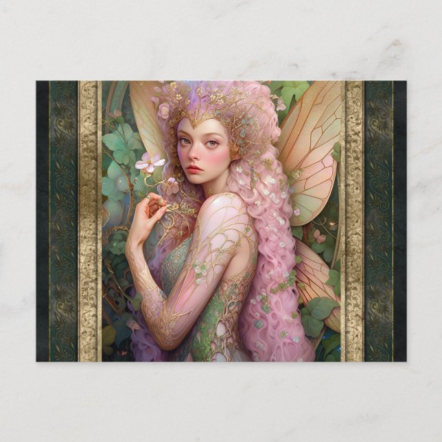 Fairy Woman Fantasy Art Postcard (Front)