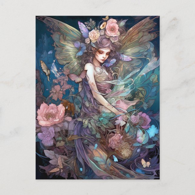 Fairy Woman Fantasy Art Postcard (Front)