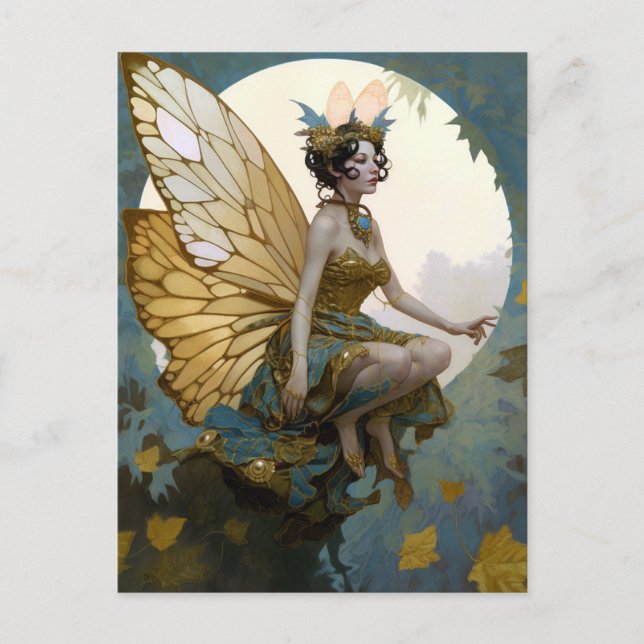 Fairy Woman Fantasy Art Postcard (Front)