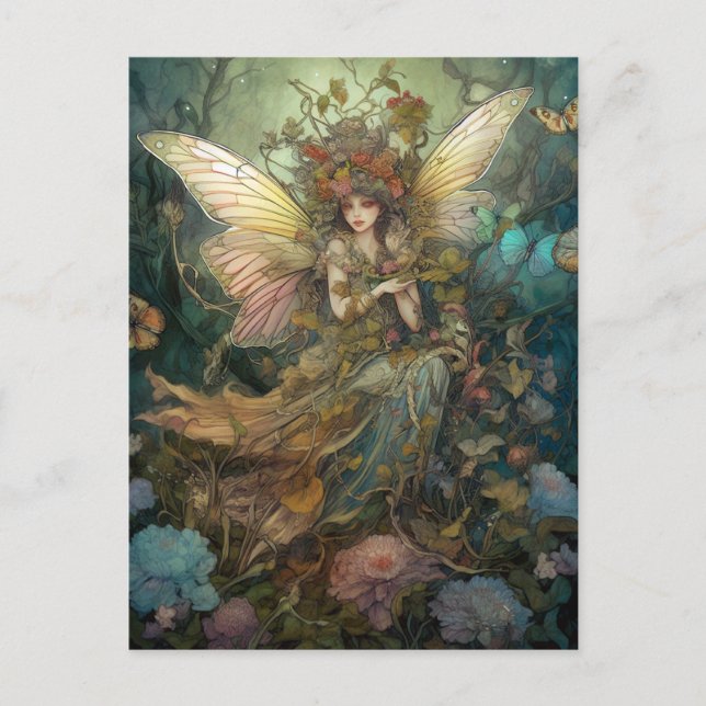 Fairy Woman Fantasy Art Postcard (Front)